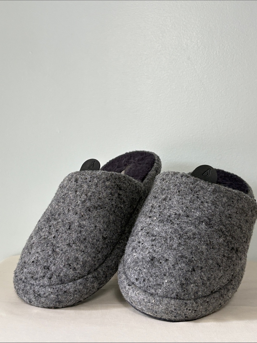 Heathered Gray Allbirds Wool Dweller Slip-On Mules/Merino Wool. Size-M/L